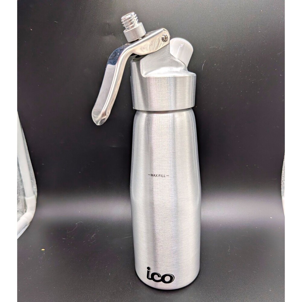 ICO Aluminum Whipped Cream Dispenser – Bottle & Head – Missing Charger Holder